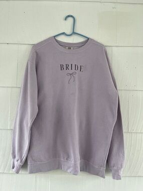 Comfort Colors Lavender Bridal Crewneck Sweatshirt